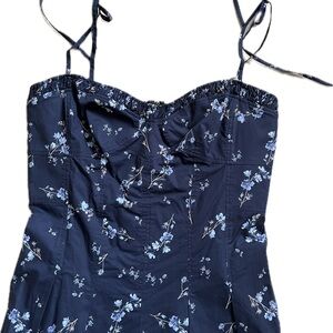 Rebecca Taylor Midnight Blue Floral Dress